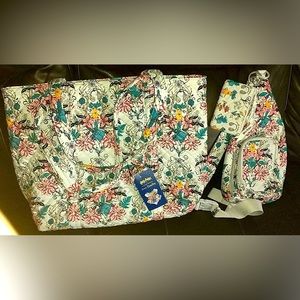 Vera Bradley Harry Potter tote bag sling pack and wallet set